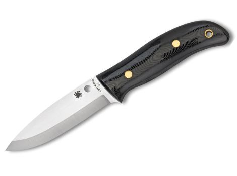  Fahrtenmesser Spyderco Spyderco Bushcraft G-10 PlainEdge w/ Leather Sheath