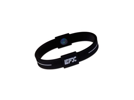   Performance wristbands EFX Silikon Sportarmband Schwarz/Weiß, Gr. L