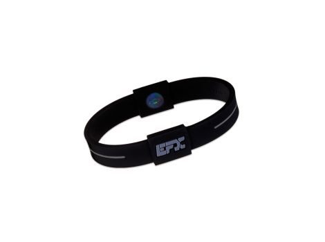   Performance wristbands EFX Silikon Sportarmband Schwarz/Grau, Gr. L