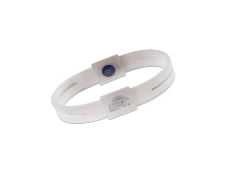   Bracciali sportivi EFX Silikon Sportarmband transparent/Weiß, Gr. L