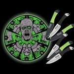 United Cutlery Throwing Knife 02UC1531 Zombie Target and a dozen throwers